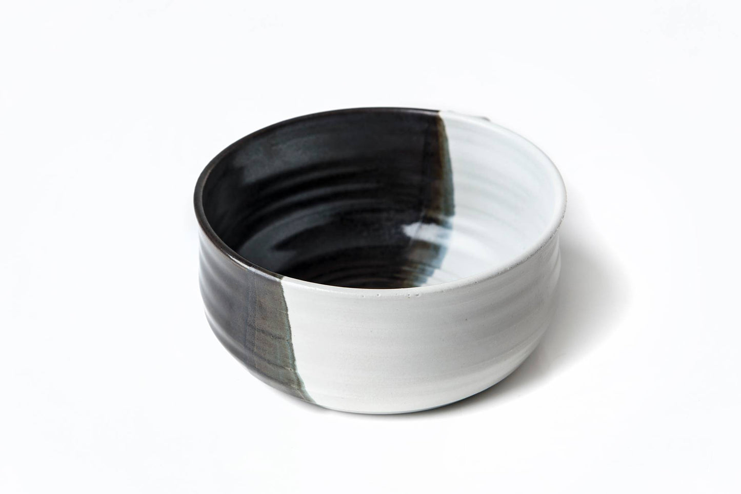 Whispers From The Woods Shaving Bowl - Handmade Black White
