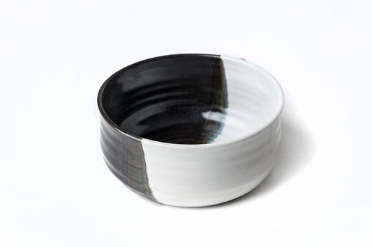 Whispers From The Woods Shaving Bowl - Handmade Black White